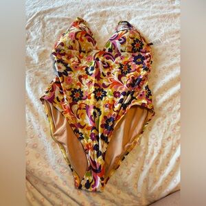 J. Crew Floral One-Piece Swimsuit